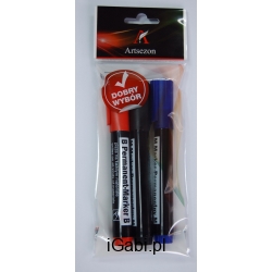 MARKER PERMANENTNY ŚCIĘTA KOŃCÓWKA 3 SZT